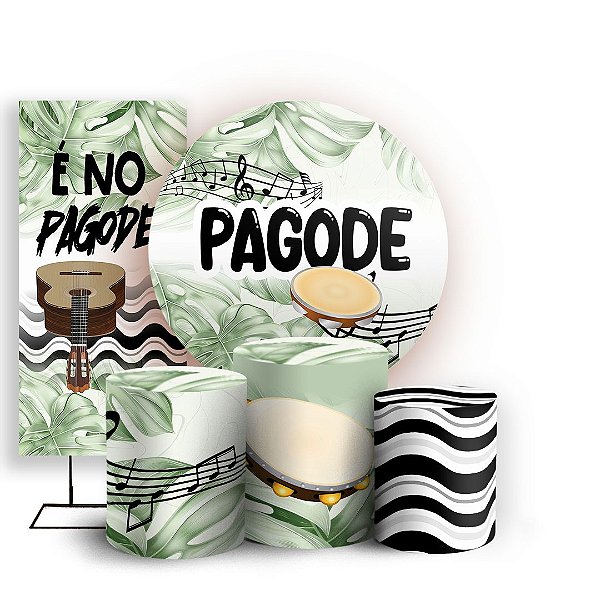 KIT Redondo Trio e Faixa - Samba - Sublimado 3D