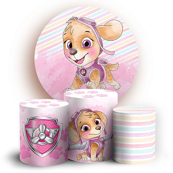 KIT Redondo e Trio - Patrulha Canina - Sublimado 3D