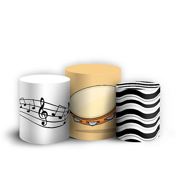 Capas Trio Cilindro Sublimado Vest Facil - Samba