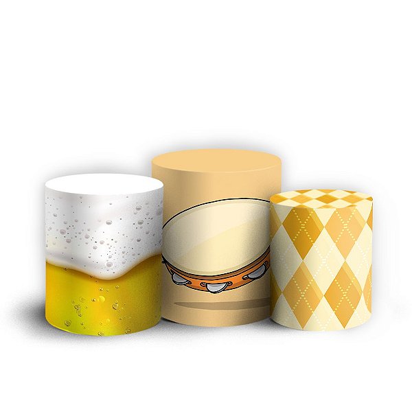 Capas Trio Cilindro Sublimado Vest Facil - Samba