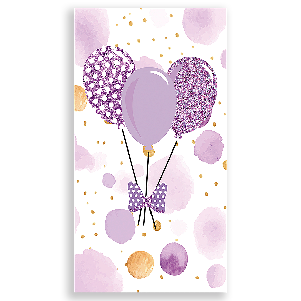 Faixa Lateral - Minnie Lilas - Sublimado 3D