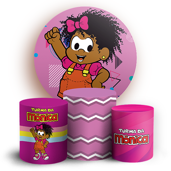 KIT Redondo e Trio - Turma da Milena - Sublimado 3D