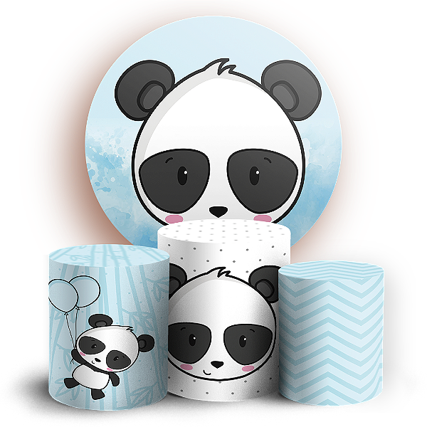 KIT Redondo e Trio - Panda - Sublimado 3D