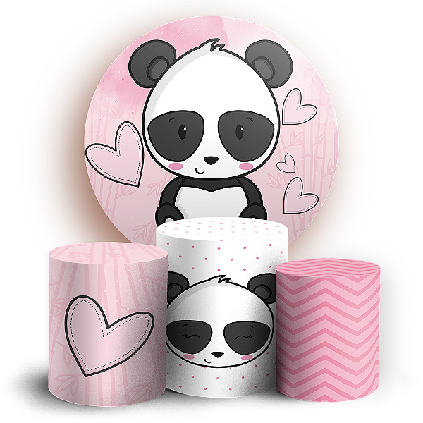 KIT Redondo e Trio - Panda - Sublimado 3D