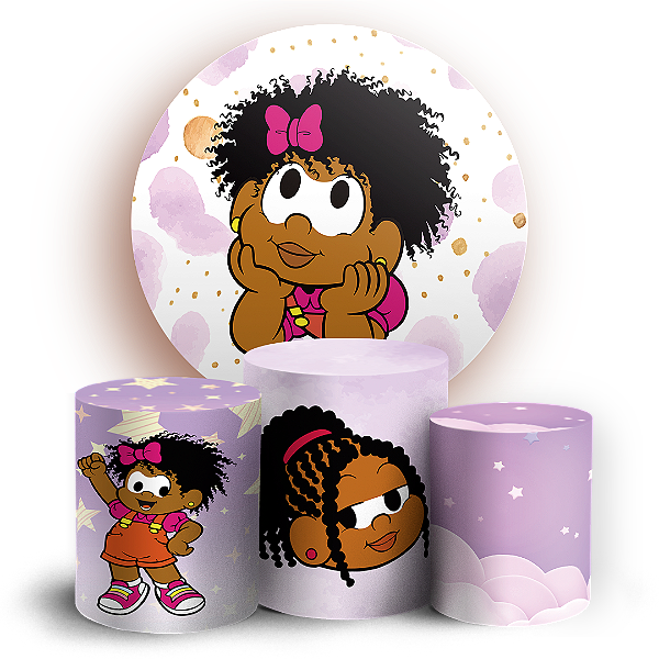 KIT Redondo e Trio - Turma Da Milena - Sublimado 3D