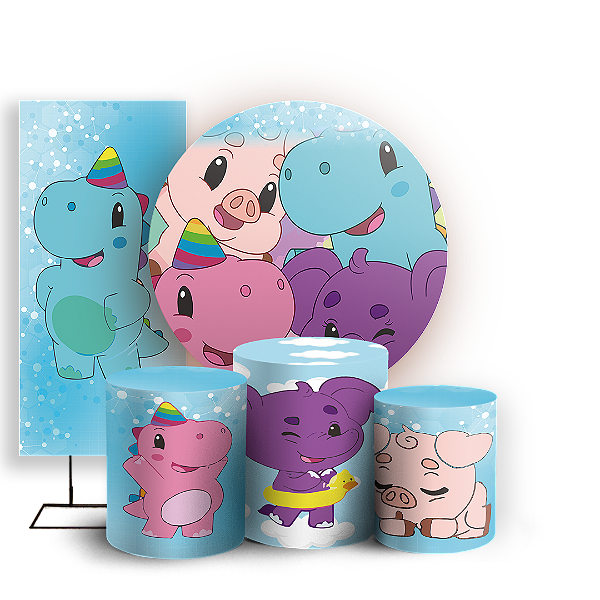 KIT Redondo Trio e Faixa - Baby Tube - Sublimado 3D