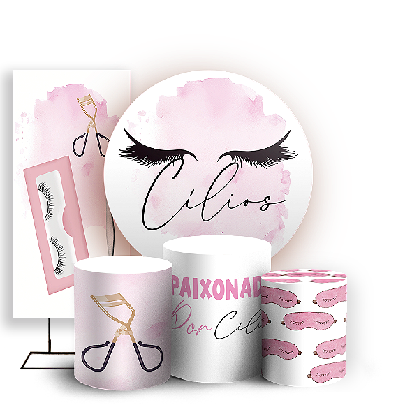 KIT Redondo Trio e Faixa - Maquiagem - Sublimado 3D