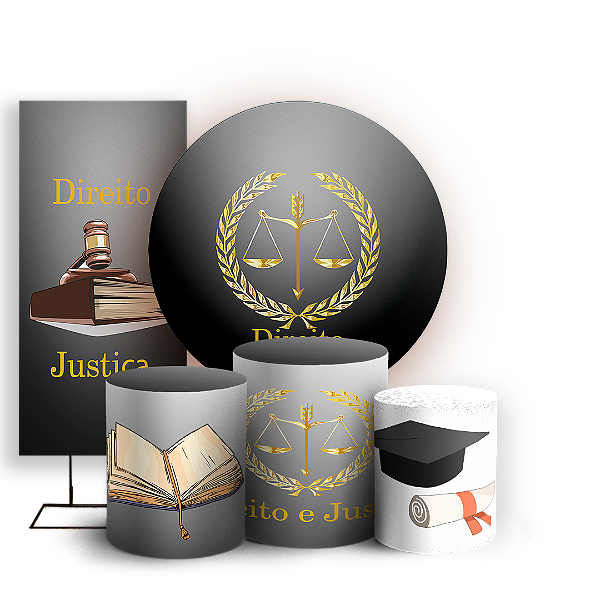 KIT Redondo Trio e Faixa - Direito - Sublimado 3D