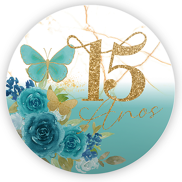 Mini Painel - 15 Anos - Sublimado 3D