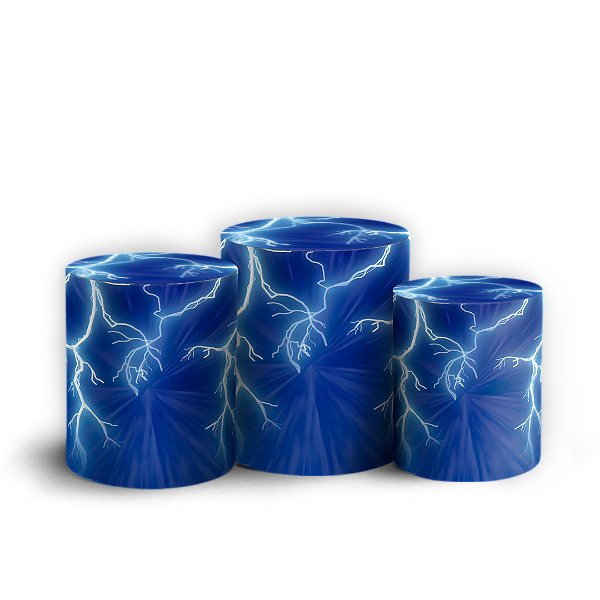 Capas Trio Cilindro Sublimado Vest Facil - Raio Sonic