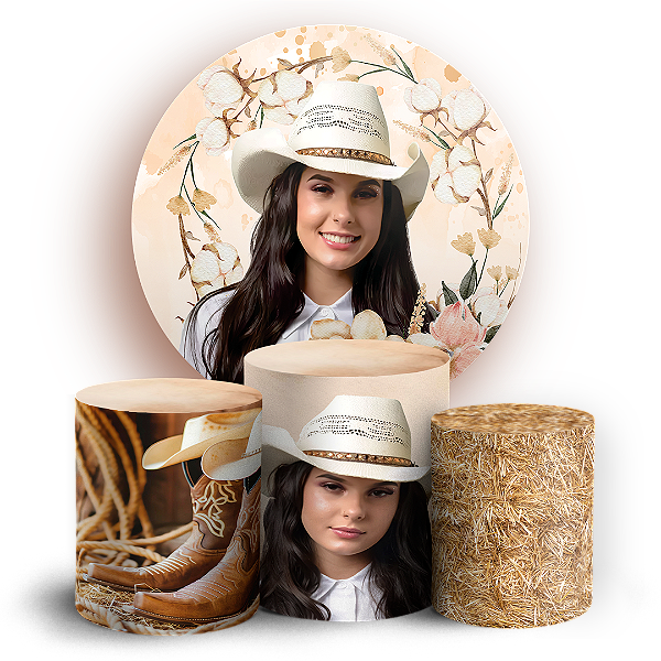 KIT Redondo e Trio - Ana Castela - Sublimado 3D