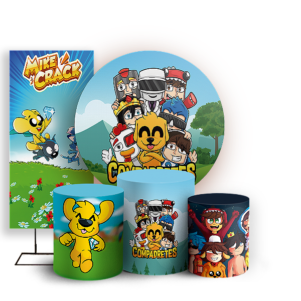 KIT Redondo Trio e Faixa - Compadretes - Sublimado 3D