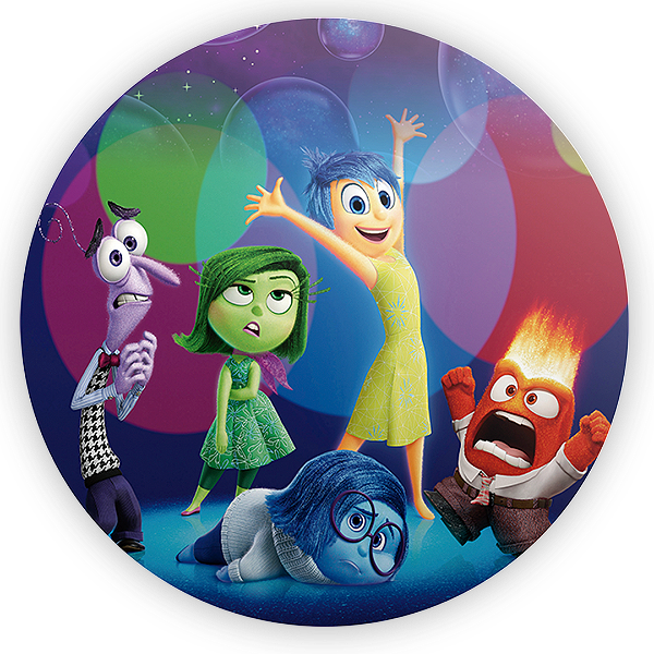 Painel Redondo - Divertida Mente - Sublimado 3D