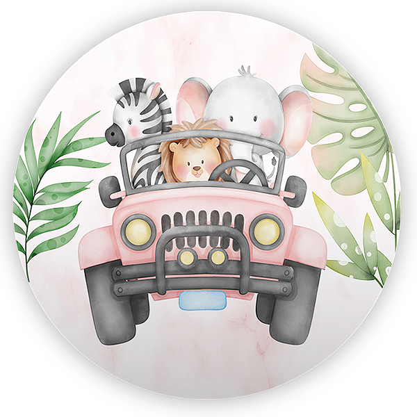Painel Redondo - Safari - Sublimado 3D