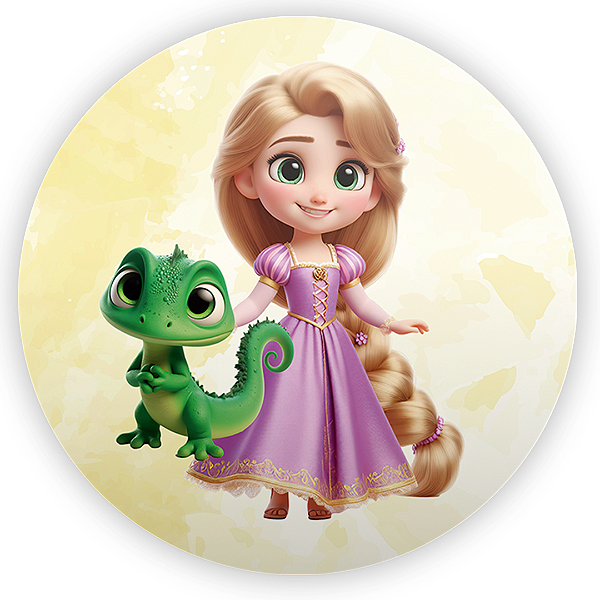 Mini Painel - Enrolados - Sublimado 3D