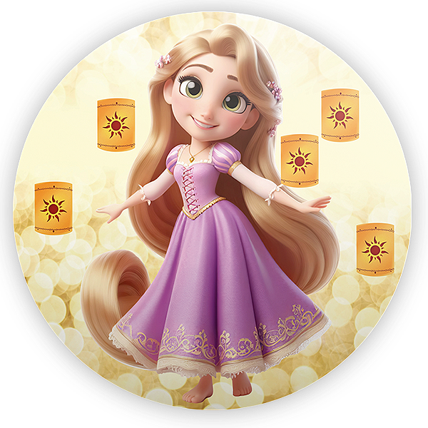 Mini Painel - Enrolados - Sublimado 3D