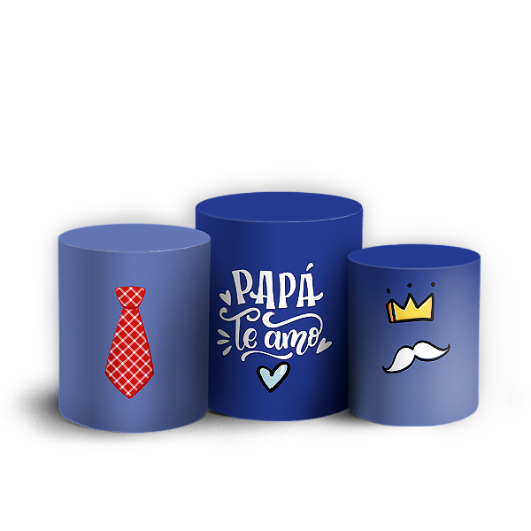 Capas Trio Cilindro Sublimado Vest Facil - Dia del Padre
