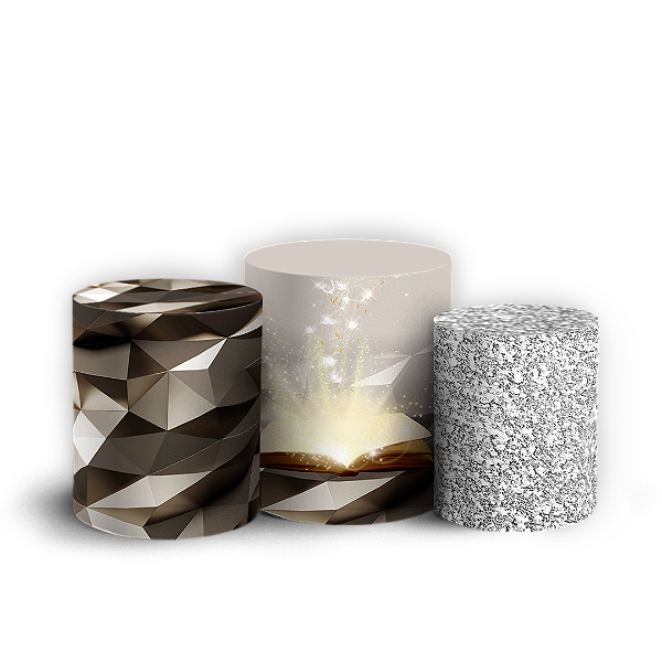 Capas Trio Cilindro Sublimado Vest Facil - Religioso