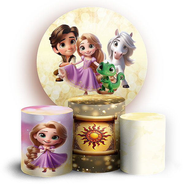 KIT Redondo e Trio - Enrolados - Sublimado 3D