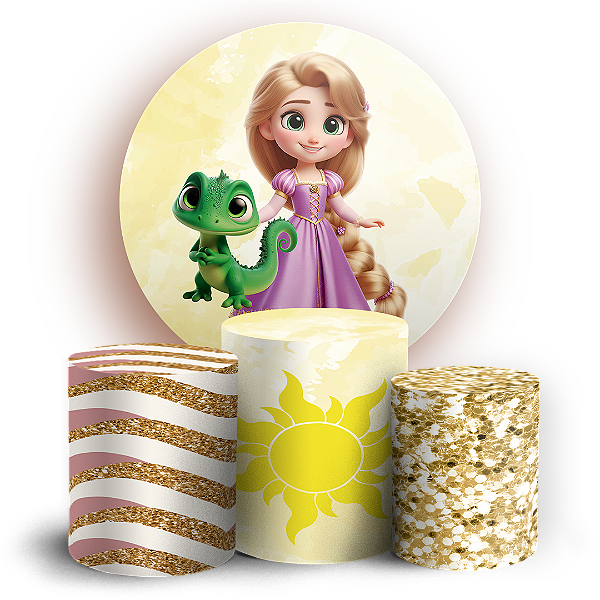 KIT Redondo e Trio - Enrolados - Sublimado 3D