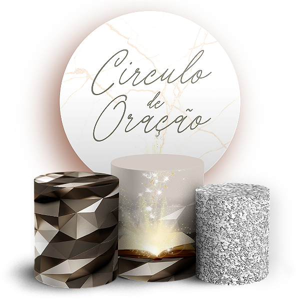 KIT Redondo e Trio - Religioso - Sublimado 3D