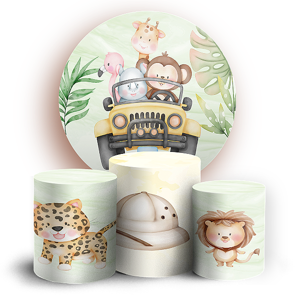KIT Redondo e Trio - Safari - Sublimado 3D