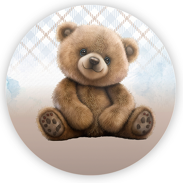 Painel Redondo - Oh Baby Urso - Sublimado 3D