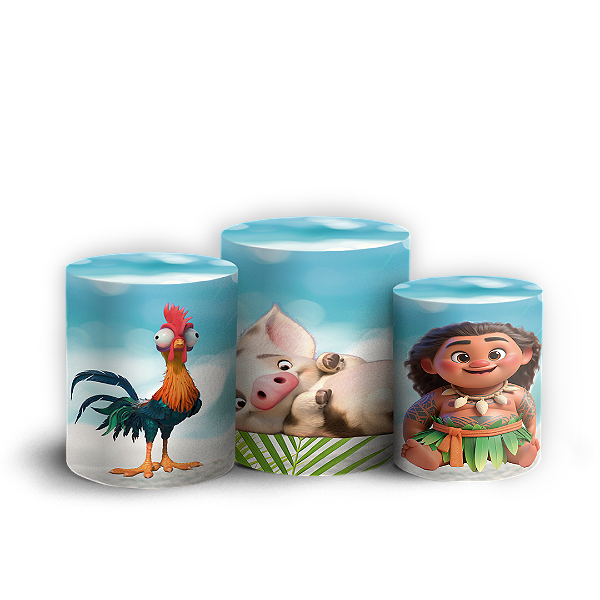 Capas Trio Cilindro Sublimado Vest Facil - Lilo e Stitch