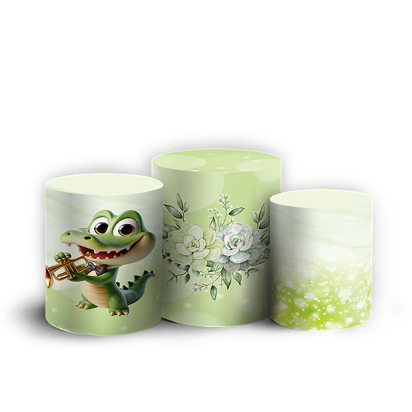 Capas Trio Cilindro Sublimado Vest Facil - Tiana Princesa e o Sapo