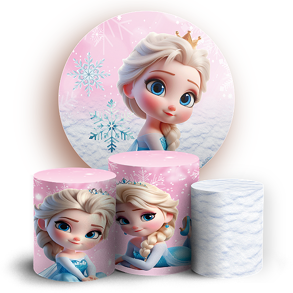 KIT Redondo e Trio - Frozen - Sublimado 3D