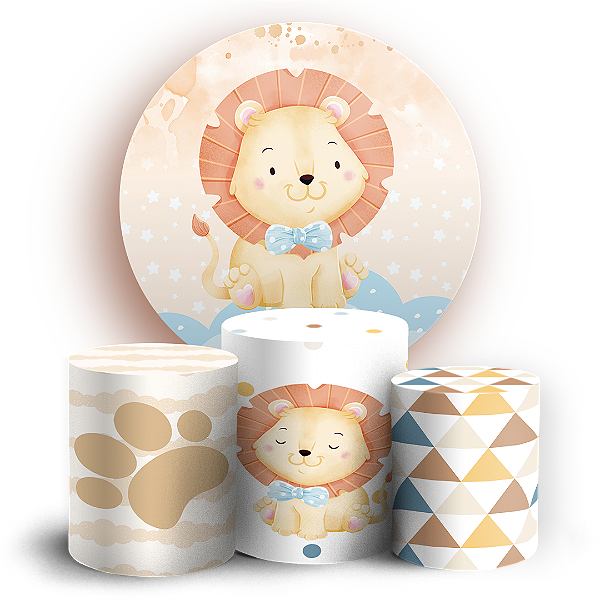 KIT Redondo e Trio - Leaozinho - Sublimado 3D