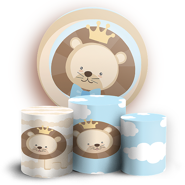 KIT Redondo e Trio - Leaozinho - Sublimado 3D