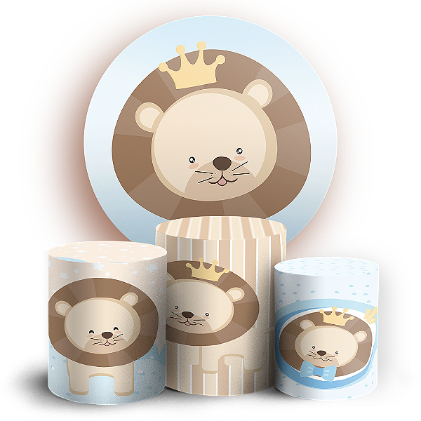 KIT Redondo e Trio - Leaozinho - Sublimado 3D