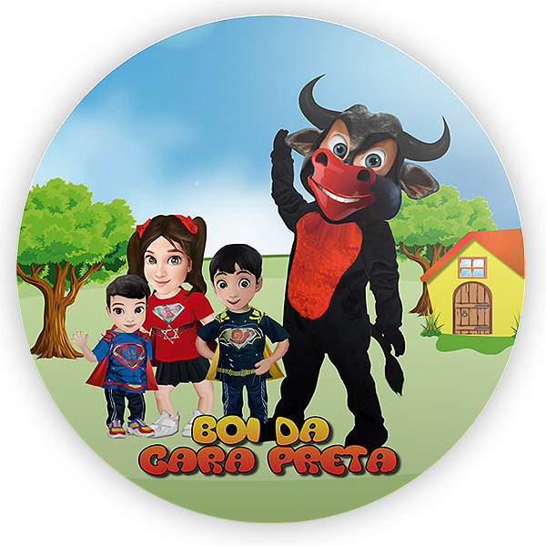 Painel Redondo - Boi Da Cara Preta - Sublimado 3D