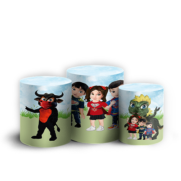 Trio Cilindro - Boi Da Cara Preta - Sublimado 3D + Elástico