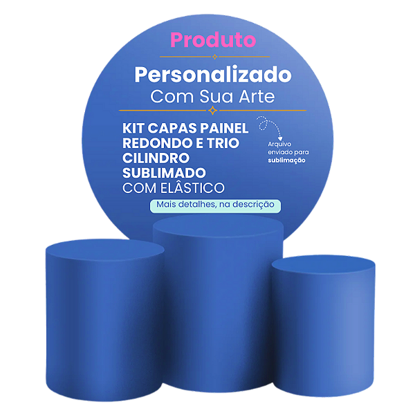 KIT Redondo e Trio Imagem Personalizada | Código