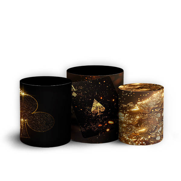Capas Trio Cilindro Sublimado Vest Facil - Cassino
