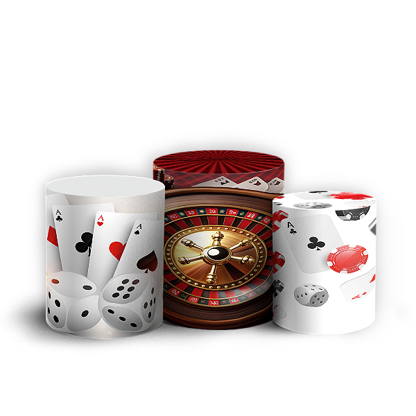 Capas Trio Cilindro Sublimado Vest Facil - Cassino