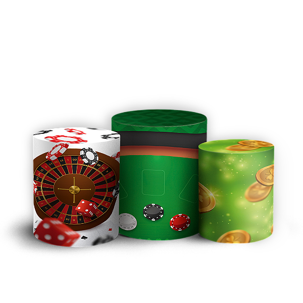 Capas Trio Cilindro Sublimado Vest Facil - Cassino