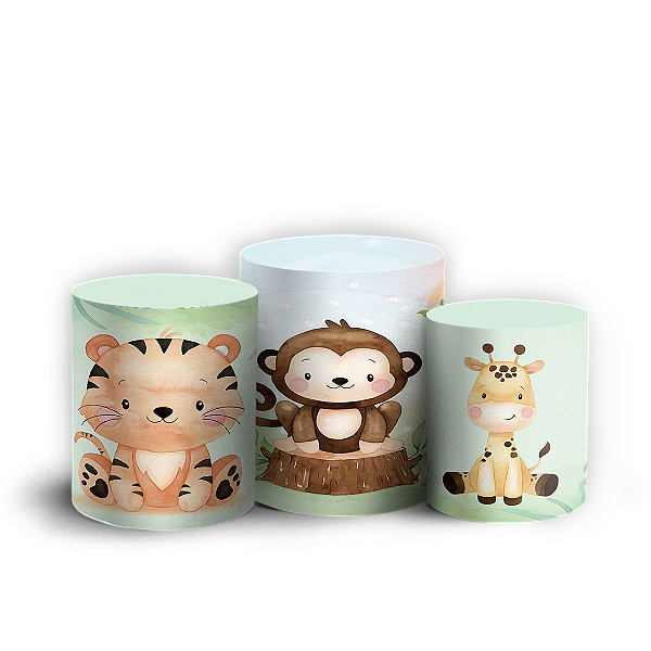 Capas Trio Cilindro Sublimado Vest Facil - Safari