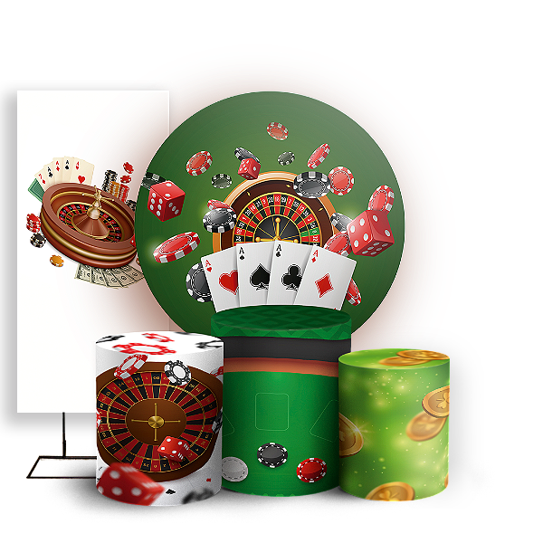 KIT Redondo Trio e Faixa - Cassino - Sublimado 3D