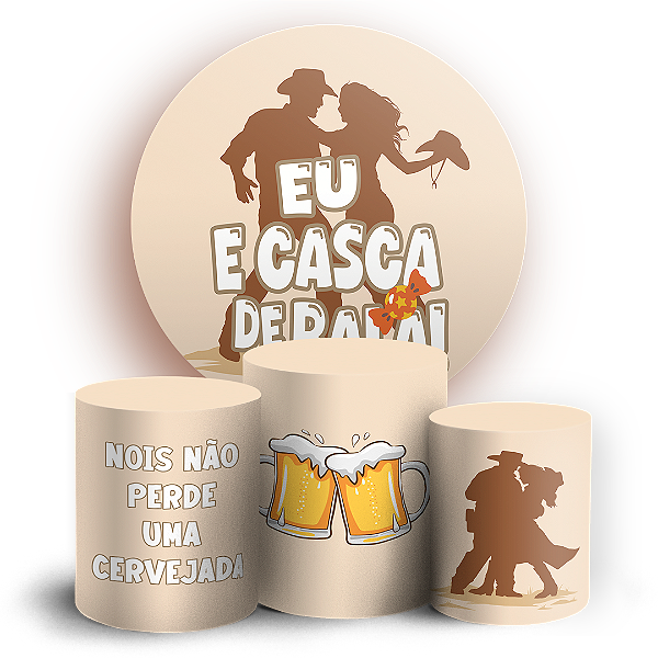 KIT Redondo e Trio - Casca De Bala - Sublimado 3D