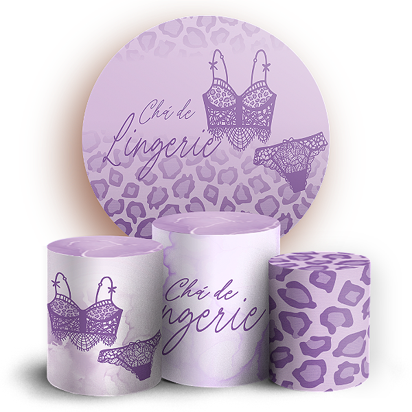 KIT Redondo e Trio - Cha De Lingerie - Sublimado 3D