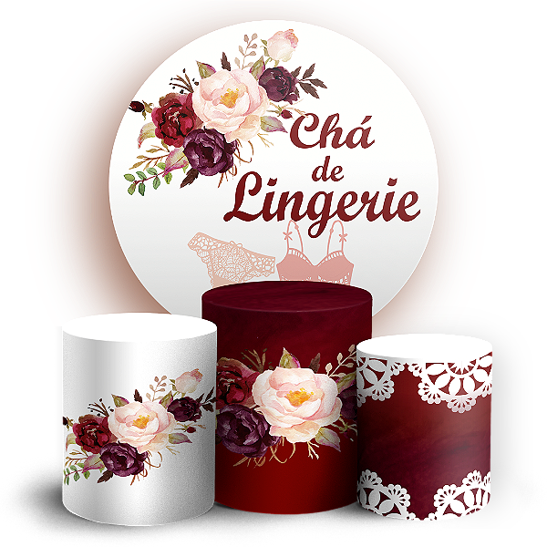 KIT Redondo e Trio - Cha De Lingerie - Sublimado 3D