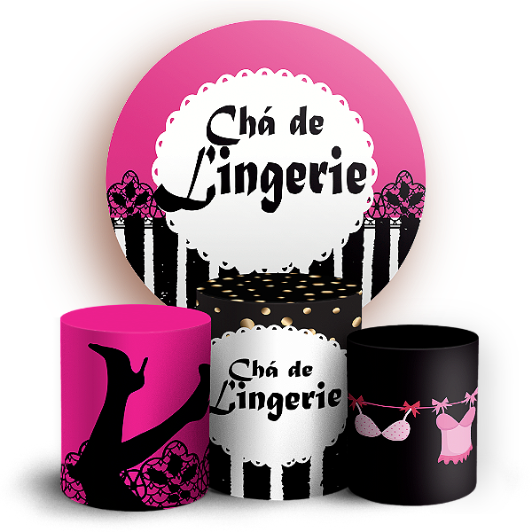 KIT Redondo e Trio - Cha De Lingerie - Sublimado 3D