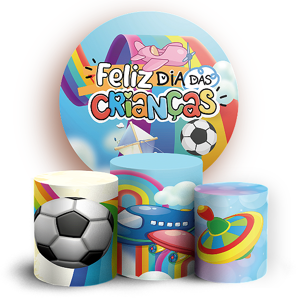 KIT Redondo e Trio - Dia Das Criancas - Sublimado 3D