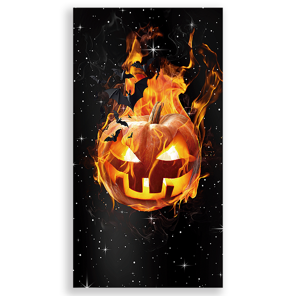 Faixa Lateral - Dia das Bruxas Halloween - Sublimado 3D