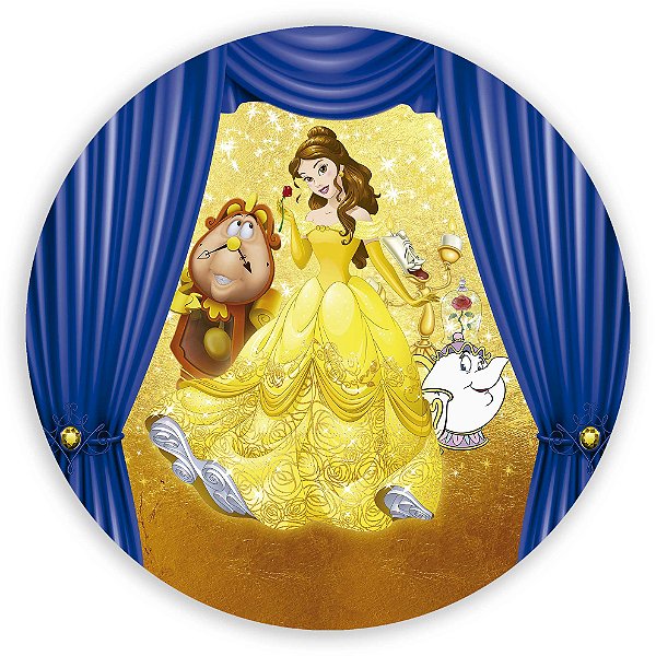 Mini Painel - A Bela e a Fera - Sublimado 3D