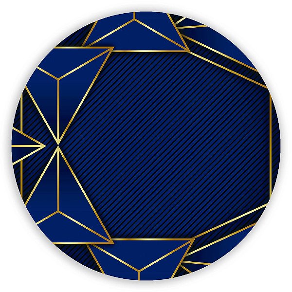 Mini Painel - Abstrato Azul - Sublimado 3D