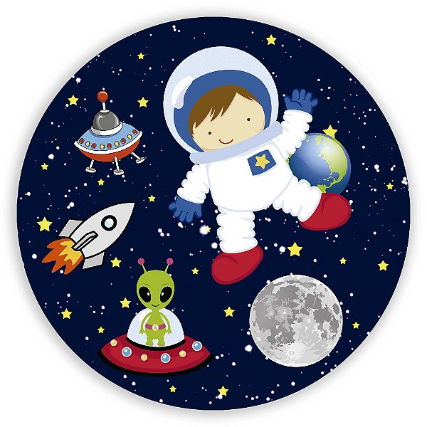 Mini Painel - Astronauta Cute - Sublimado 3D
